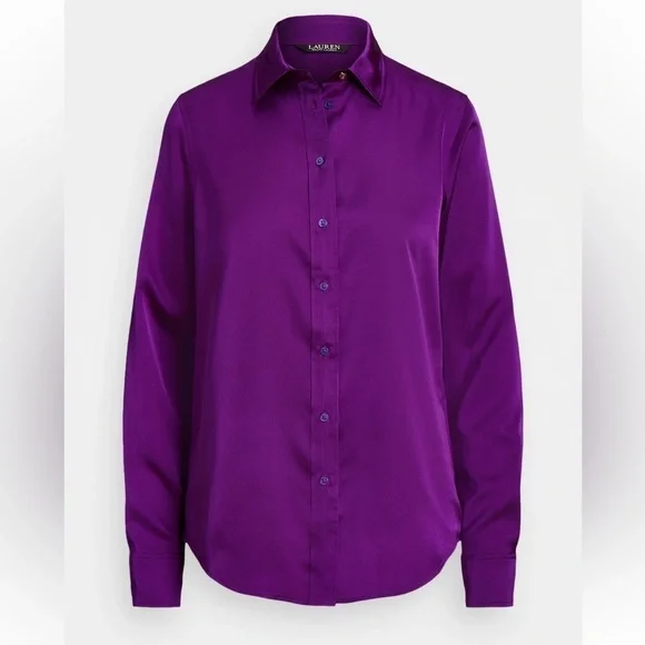 Lauren Ralph Lauren
JAMELKO LONG SLEEVE BUTTON FRONT SHIRT NWT Sz PM - Picture 5 of 9